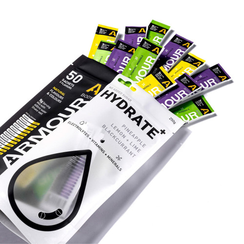 Body Armour Hydrate+ Hypotonic Sachets - Pack of 50 BAHSP50