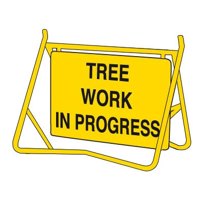 Tree Work in Progress Swing Sign Set (Complete) 900 x 600mm SS-T-TWPA