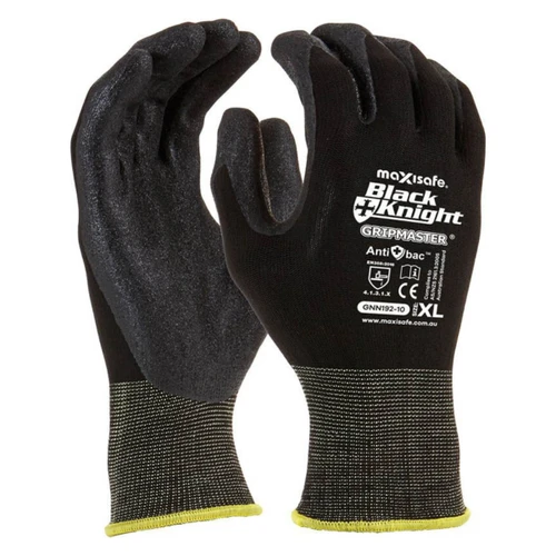 Black Knight Nylon Nitrile Palm Gloves GNN192