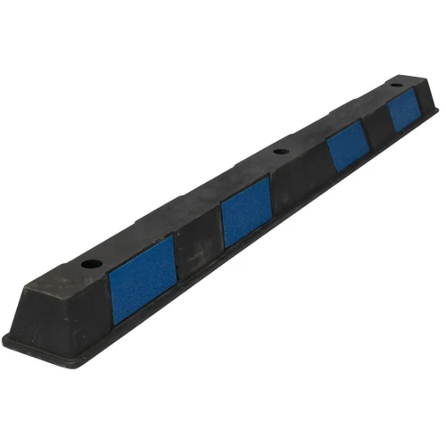 Rubber Wheel Stop 1650mm - Blue/Black - Disabled 60102
