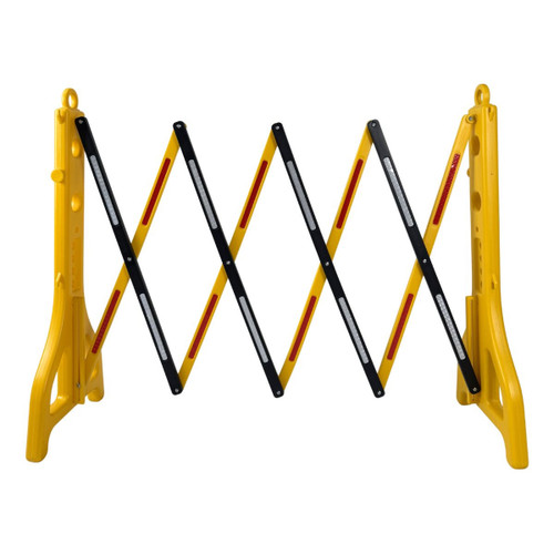 Expandable Plastic Barrier - Black/Yellow - 2.45m BF-6200