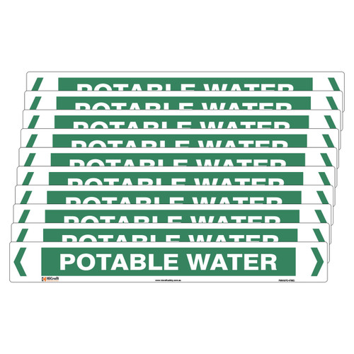 Potable Water Pipe Marker PMWAPO