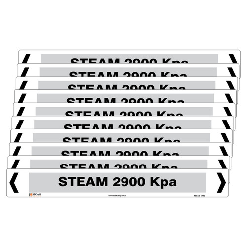 Steam 2900 Kpa Pipe Marker PMST29
