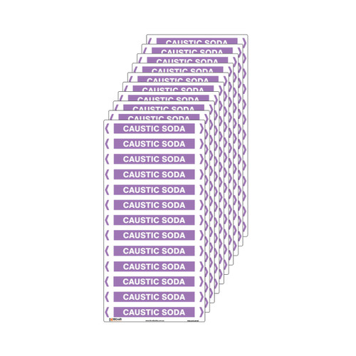 Caustic Soda Pipe Marker PMAACS