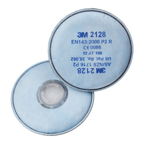 3M 2128 GP2 Particulate, Ozone & Nuisance Level OV/AG Disc Filter - pair 3M-2128