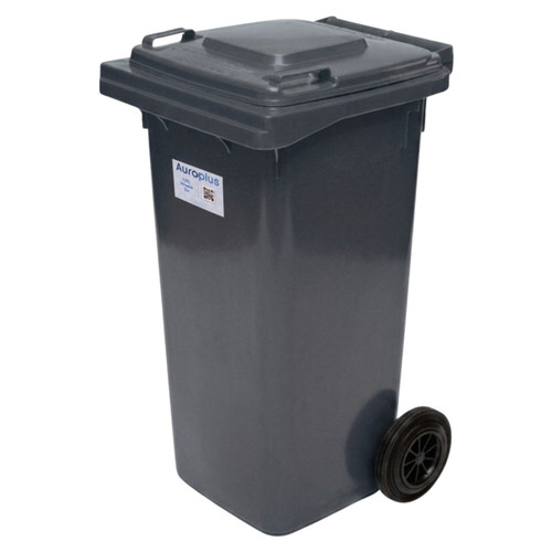 120L Charcoal Heavy Duty Wheelie Bin - Complete 10451