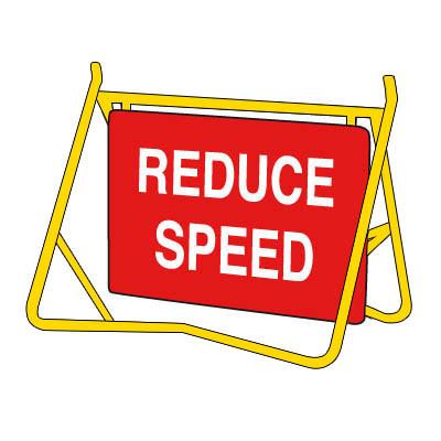 Reduce Speed Swing Sign Set (Complete) 1200 x 900mm 61238