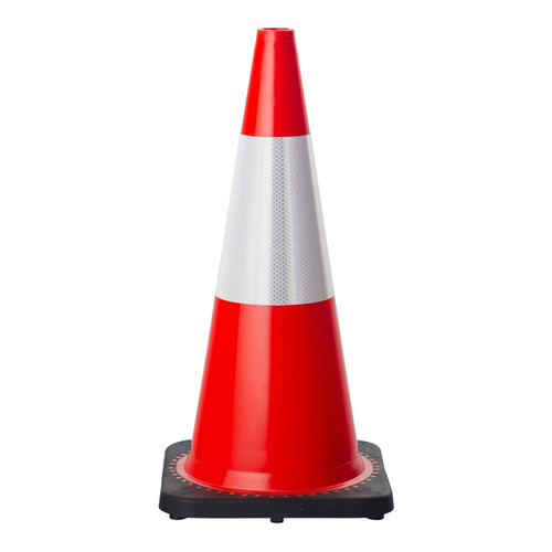 700mm Orange Traffic Cone with Reflective Tape - 2.7kg 60207