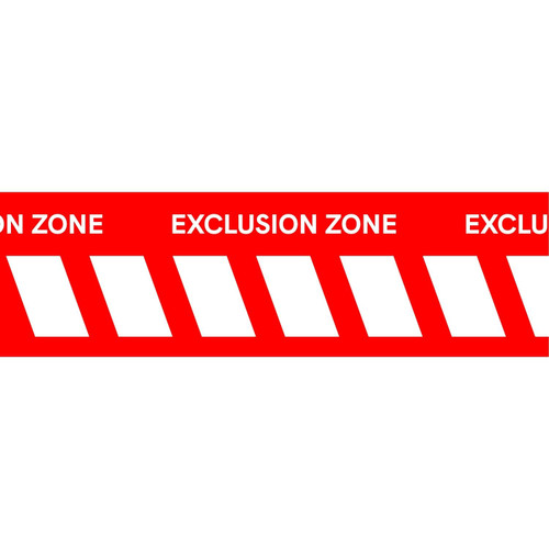 Exclusion Zone - Tight Knit Banner Mesh 0.87m x 50m - 1m Eyelets - Hemmed Edges BMT-6046