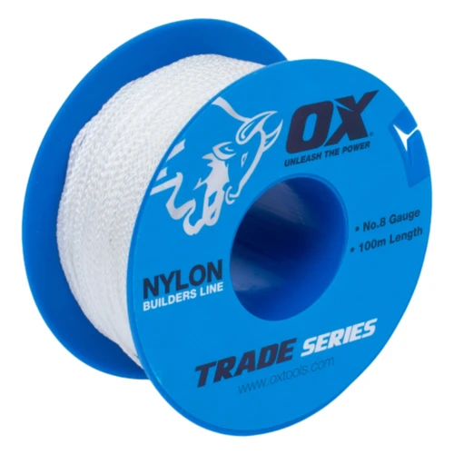 OX Trade #8 100M Builders Line - White OX-T103010