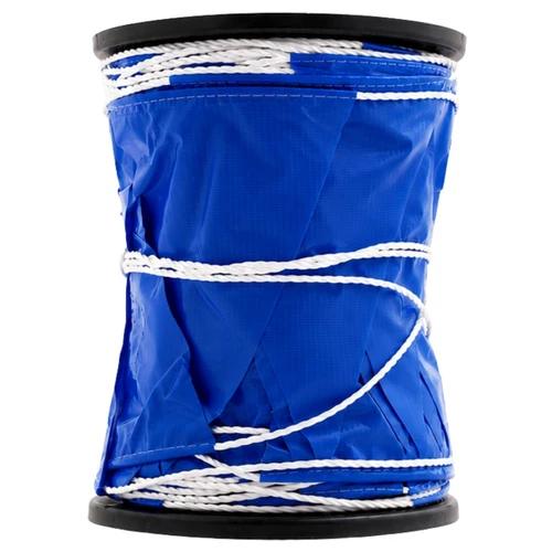Blue Safety Flagging/Bunting - 100m Roll on Plastic Reel 10021
