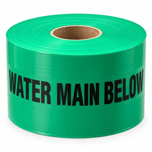 Mains Marker Underground Water Warning Tape - 150mm x 500m 10871