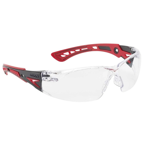 Bolle Rush+ Platinum Clear Lens Safety Glasses Bolle Rush+ Platinum Clear Lens Safety Glasses