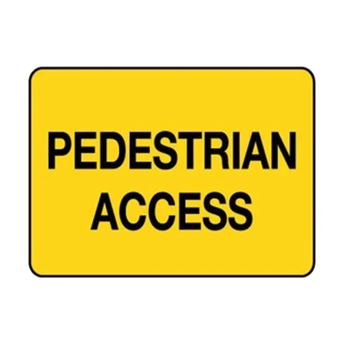 Warning Sign - Pedestrian Access 78340