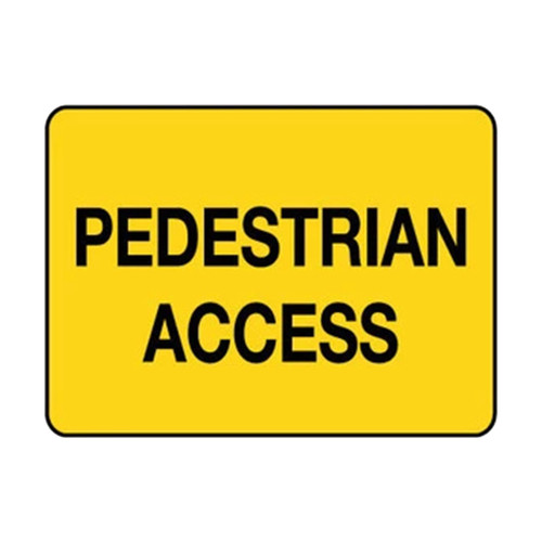 Warning Sign - Pedestrian Access 78340