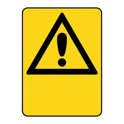 Warning Sign - Blank with Symbol 78640