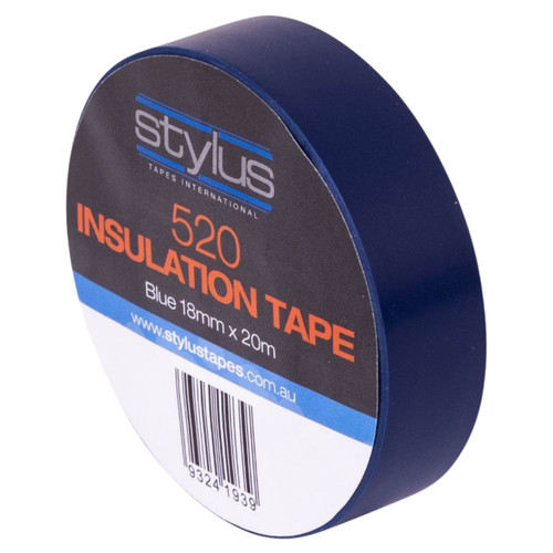 Blue Electrical Insulated Tape 18mm x 20M - Pack of 10 TP-2150