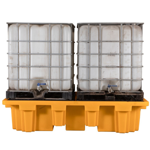 Spillfixr Double IBC Spill Pallet  - Yellow SF-0070