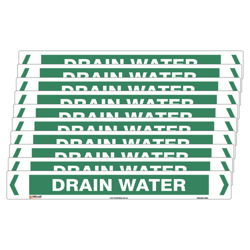 Drain Water Pipe Marker - 475 x 60mm - Pack of 10 Drain Water Pipe Marker - 475 x 60mm - Pack of 10