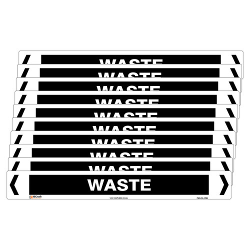 Waste Pipe Marker - 475 x 60mm - Pack of 10 Waste Pipe Marker - 475 x 60mm - Pack of 10