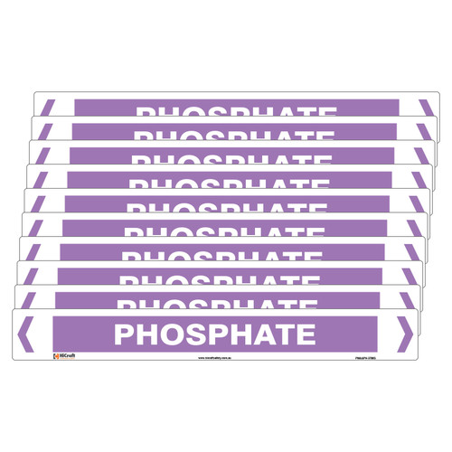 Phosphate Pipe Marker - 475 x 60mm - Pk 10 Phosphate Pipe Marker - 475 x 60mm - Pk 10