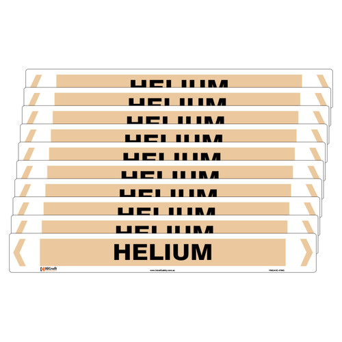 Helium Pipe Marker - 475 x 60mm - Pack of 10 Helium Pipe Marker - 475 x 60mm - Pack of 10