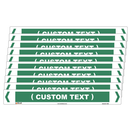 (Customised) Water Pipe Marker - 475 x 60mm - Pack of 10 (Customised) Water Pipe Marker - 475 x 60mm - Pack of 10