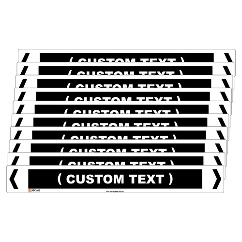 (Customised) Liquid Pipe Marker - 475 x 60mm - Pk 10 (Customised) Liquid Pipe Marker - 475 x 60mm - Pk 10