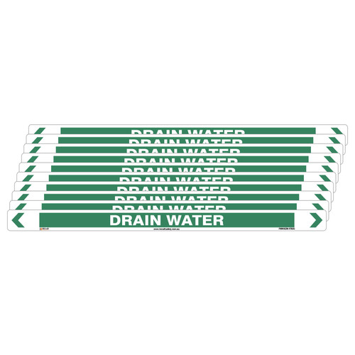 Drain Water Pipe Marker - 475 x 31mm - Pack of 10 Drain Water Pipe Marker - 475 x 31mm - Pack of 10