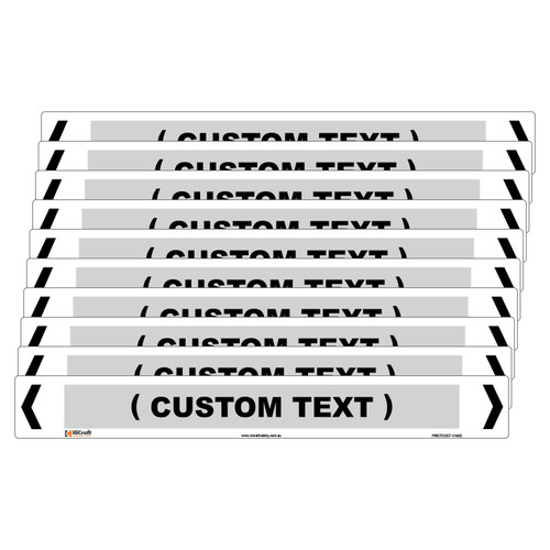 (Customised) Steam Pipe Marker - 475 x 60mm - Pk 10 (Customised) Steam Pipe Marker - 475 x 60mm - Pk 10
