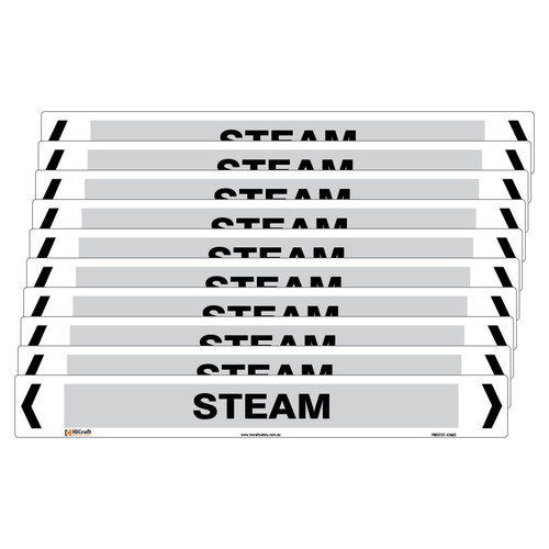 Steam Pipe Marker - 475 x 60mm - Pk 10 Steam Pipe Marker - 475 x 60mm - Pk 10