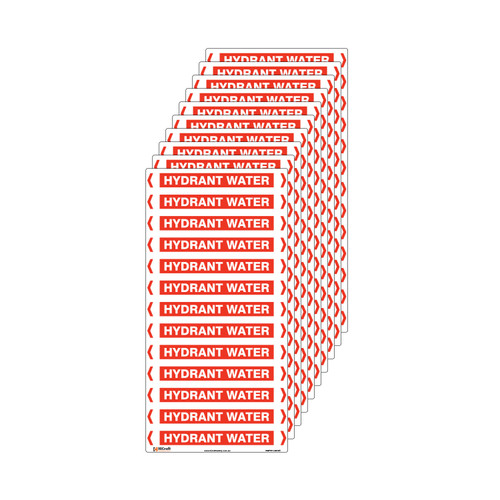 Hydrant Water Pipe Marker - 200 x 100mm - Pack of 10 Hydrant Water Pipe Marker - 200 x 100mm - Pack of 10