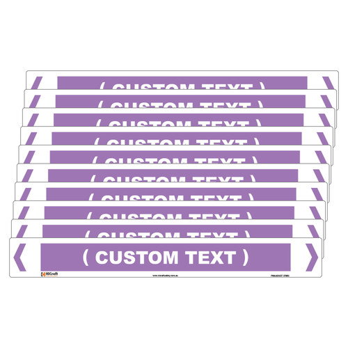 (Customised) Acid/Alkali Pipe Marker - 475 x 60mm - Pack of 10 