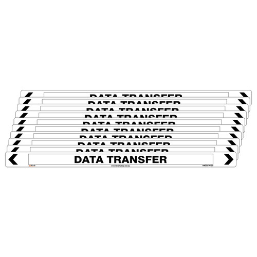 Data Transfer Pipe Marker - 475 x 31mm - Pack of 10 Data Transfer Pipe Marker - 475 x 31mm - Pack of 10