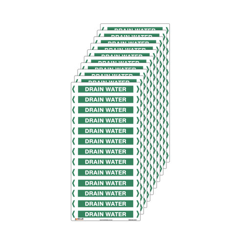Drain Water Pipe Marker - 200 x 100mm - Pk 10 Drain Water Pipe Marker - 200 x 100mm - Pk 10