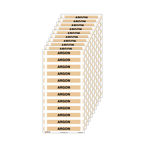 Argon Pipe Marker - 200 x 100mm - Pk 10 Argon Pipe Marker - 200 x 100mm - Pk 10