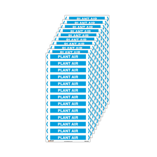 Plant Air Pipe Marker - 200 x 100mm - Pk 10 Plant Air Pipe Marker - 200 x 100mm - Pk 10