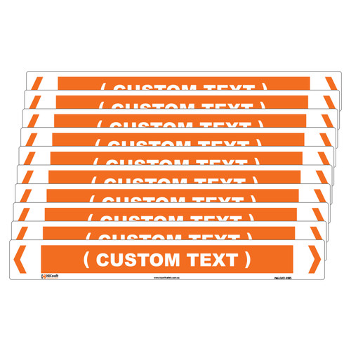 (Customised) Electrical Pipe Marker - 475 x 60mm - Pk 10 (Customised) Electrical Pipe Marker - 475 x 60mm - Pk 10