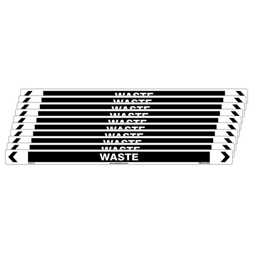 Waste Pipe Marker - 475 x 31mm - Pack of 10 Waste Pipe Marker - 475 x 31mm - Pack of 10