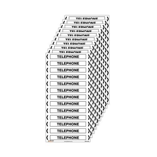 Telephone Pipe Marker - 200 x 100mm - Pack of 10 Telephone Pipe Marker - 200 x 100mm - Pack of 10