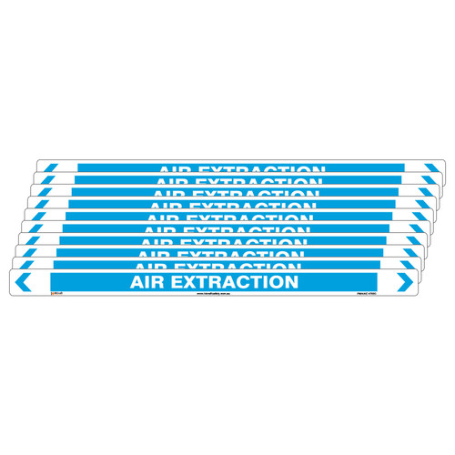 Air Extraction Pipe Marker - 475 x 31mm - Pk 10 Air Extraction Pipe Marker - 475 x 31mm - Pk 10