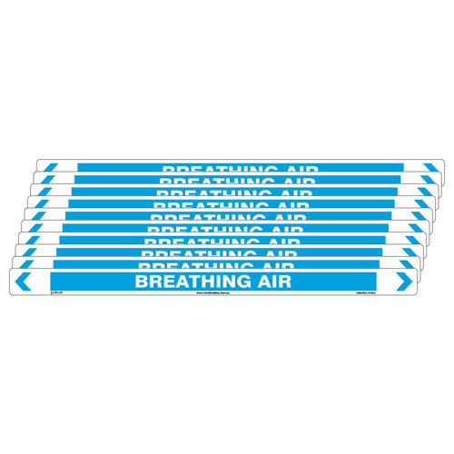 Breathing Air Pipe Marker - 475 x 31mm - Pk 10 Breathing Air Pipe Marker - 475 x 31mm - Pk 10