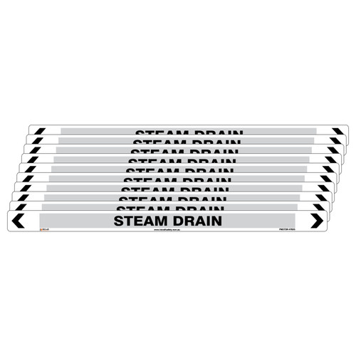 Steam Drain Pipe Marker - 475 x 31mm - Pk 10 Steam Drain Pipe Marker - 475 x 31mm - Pk 10