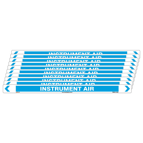 Instrument Air Pipe Marker - 475 x 31mm - Pack of 10 Instrument Air Pipe Marker - 475 x 31mm - Pack of 10