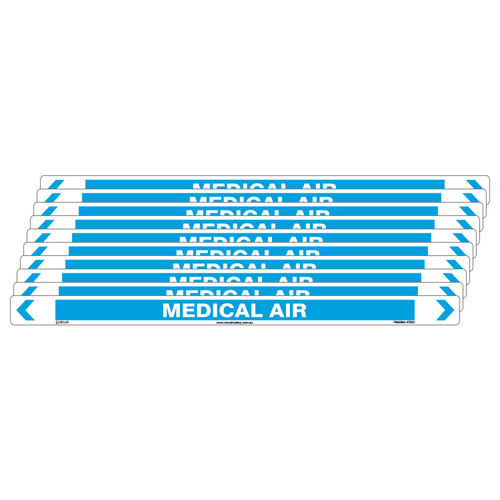 Medical Air Pipe Marker - 475 x 31mm - Pack of 10 Medical Air Pipe Marker - 475 x 31mm - Pack of 10