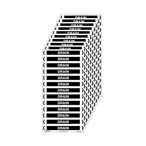 Drain Pipe Marker - 200 x 100mm - Pack of 10 Drain Pipe Marker - 200 x 100mm - Pack of 10