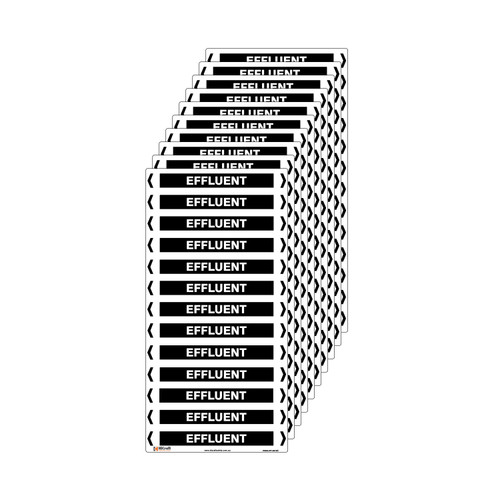 Effluent Pipe Marker - 200 x 100mm - Pack of 10 Effluent Pipe Marker - 200 x 100mm - Pack of 10
