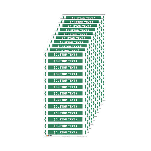 (Customised) Water Pipe Marker - 200 x 100mm - Pack of 10 (Customised) Water Pipe Marker - 200 x 100mm - Pack of 10