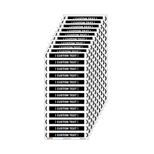 (Customised) Liquid Pipe Marker - 200 x 100mm - Pack of 10 (Customised) Liquid Pipe Marker - 200 x 100mm - Pack of 10