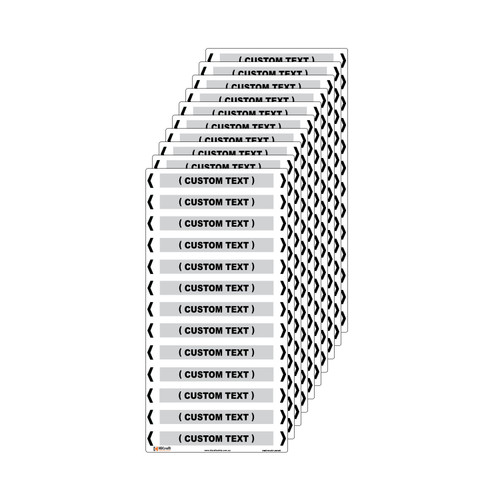 (Customised) Steam Pipe Marker - 200 x 100mm - Pk 10